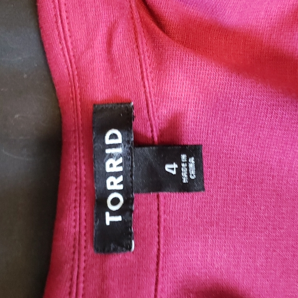 Torrid Moto Cropped Vest size 4 - Picture 6 of 8